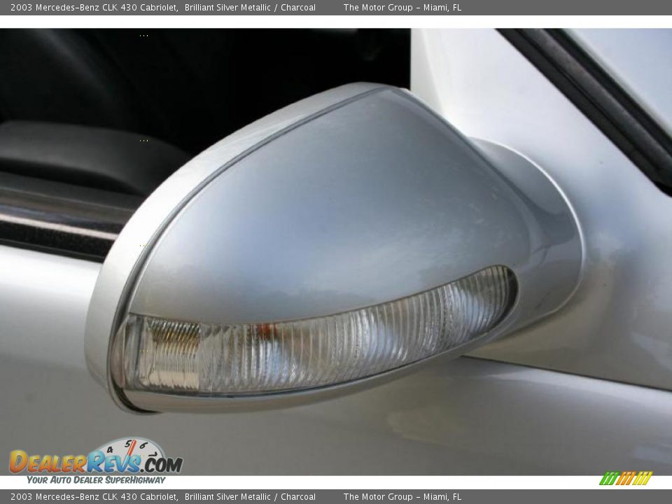 2003 Mercedes-Benz CLK 430 Cabriolet Brilliant Silver Metallic / Charcoal Photo #35