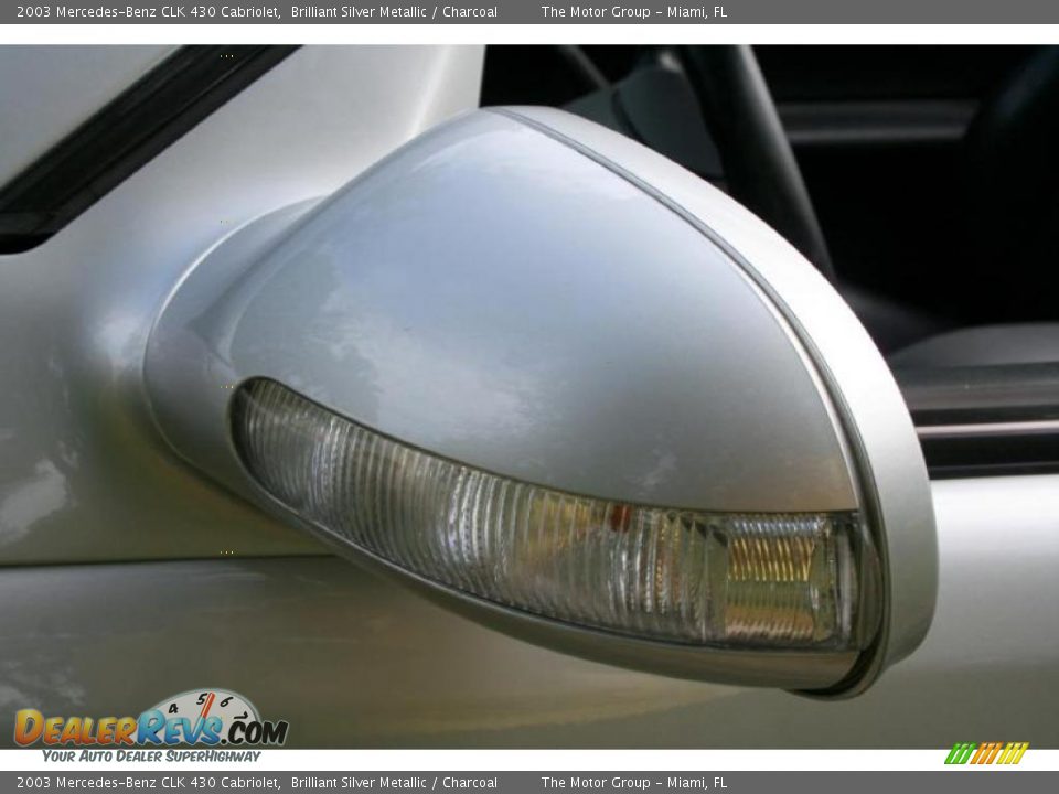 2003 Mercedes-Benz CLK 430 Cabriolet Brilliant Silver Metallic / Charcoal Photo #36