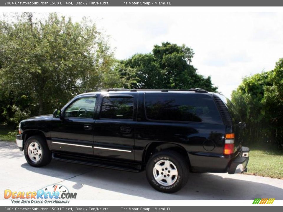 2004 Chevrolet Suburban 1500 LT 4x4 Black / Tan/Neutral Photo #5