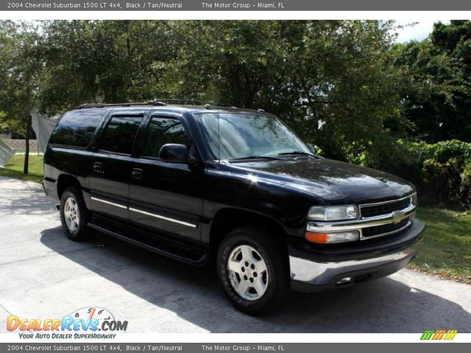 2004 Chevrolet Suburban 1500 LT 4x4 Black / Tan/Neutral Photo #14