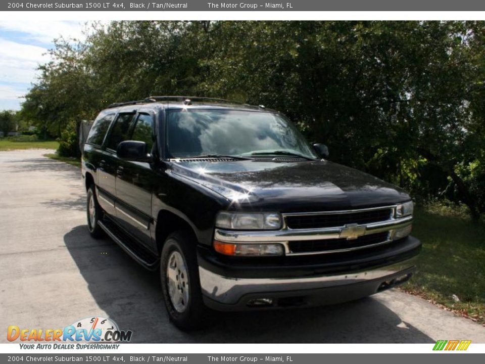 2004 Chevrolet Suburban 1500 LT 4x4 Black / Tan/Neutral Photo #15