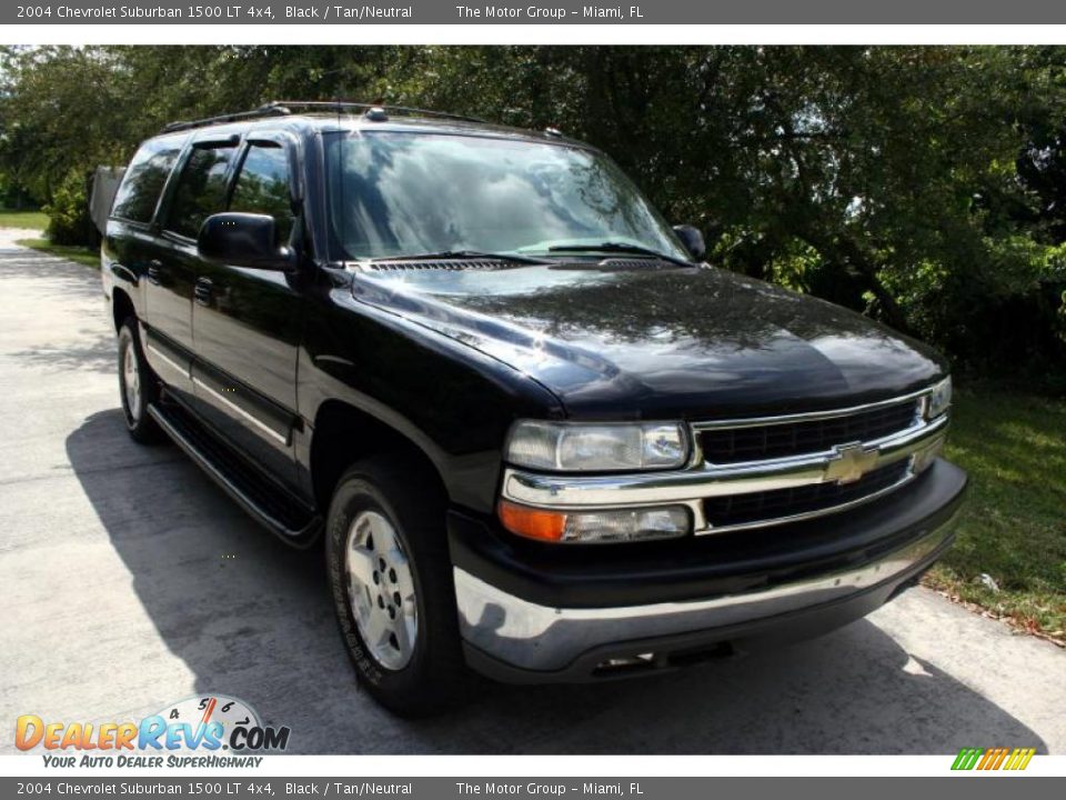 2004 Chevrolet Suburban 1500 LT 4x4 Black / Tan/Neutral Photo #17