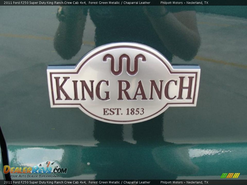 2011 Ford F250 Super Duty King Ranch Crew Cab 4x4 Forest Green Metallic / Chaparral Leather Photo #13