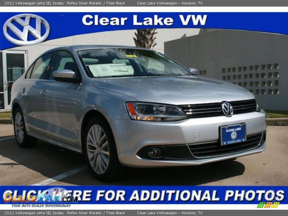 2011 Volkswagen Jetta SEL Sedan Reflex Silver Metallic / Titan Black Photo #1