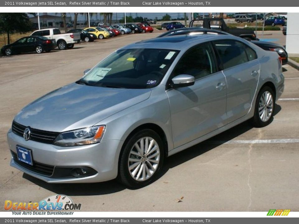 2011 Volkswagen Jetta SEL Sedan Reflex Silver Metallic / Titan Black Photo #3