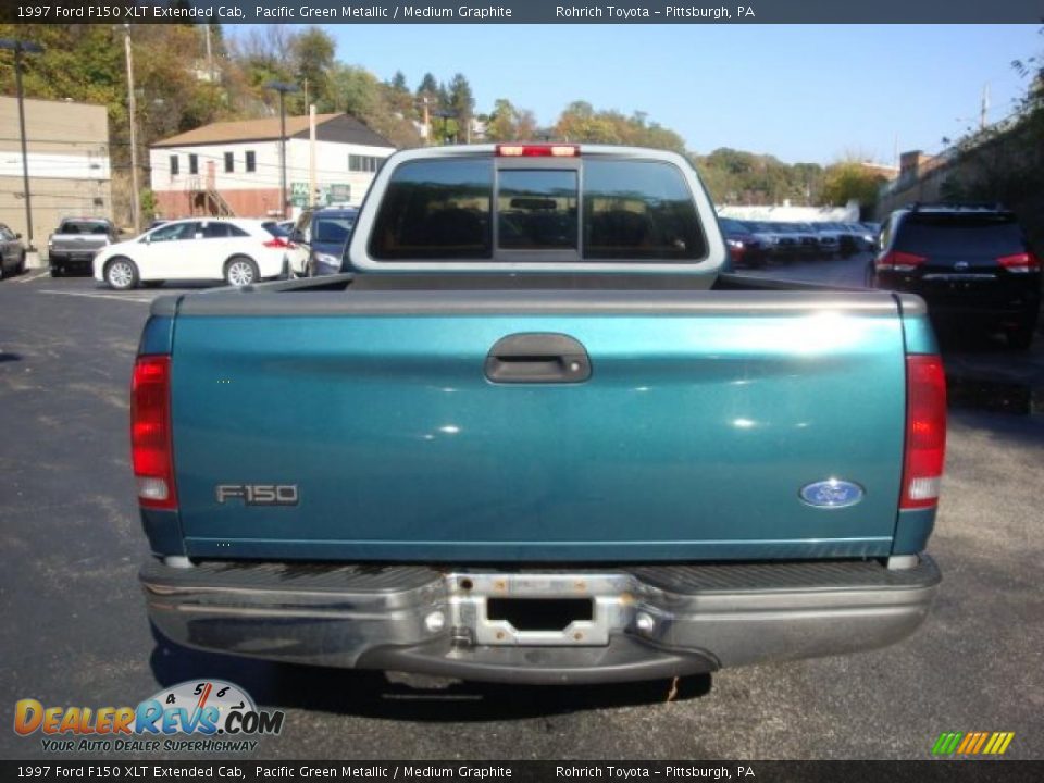 1997 Ford F150 XLT Extended Cab Pacific Green Metallic / Medium Graphite Photo #3