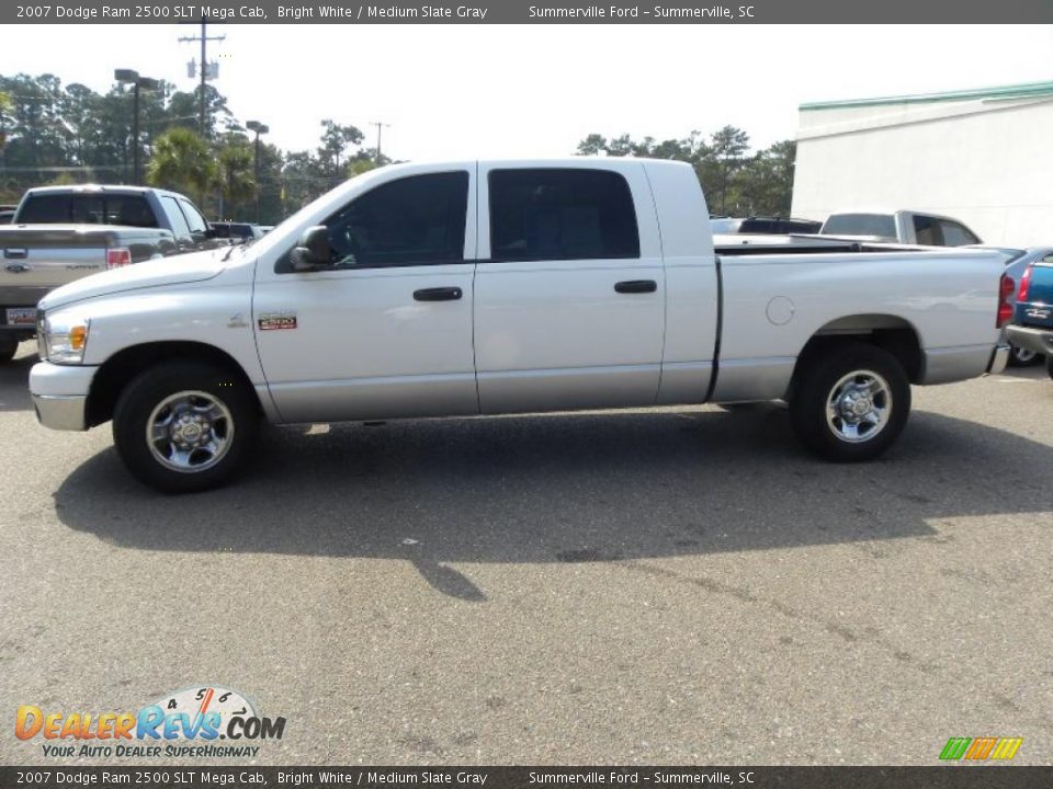 2007 Dodge Ram 2500 SLT Mega Cab Bright White / Medium Slate Gray Photo #2