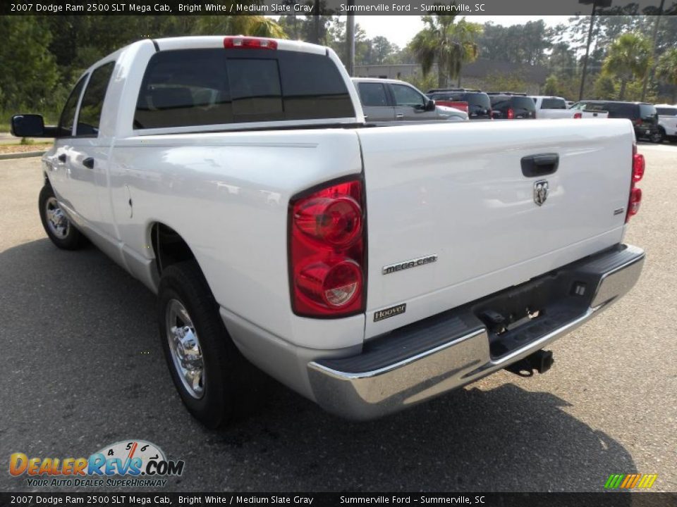 2007 Dodge Ram 2500 SLT Mega Cab Bright White / Medium Slate Gray Photo #16