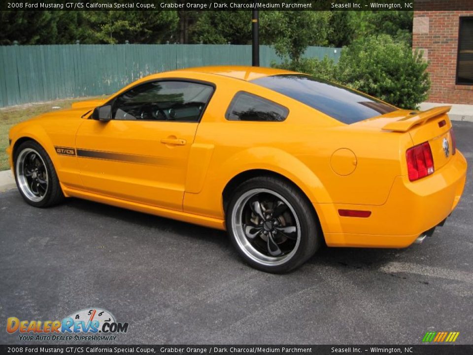 2008 Ford Mustang GT/CS California Special Coupe Grabber Orange / Dark Charcoal/Medium Parchment Photo #6