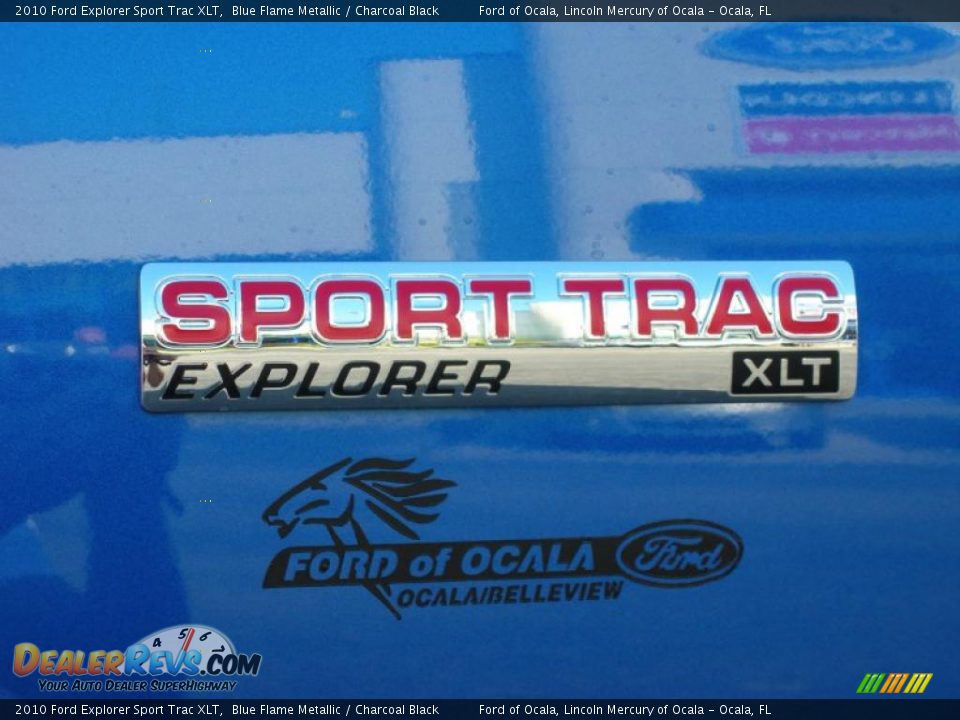 2010 Ford Explorer Sport Trac XLT Blue Flame Metallic / Charcoal Black Photo #4