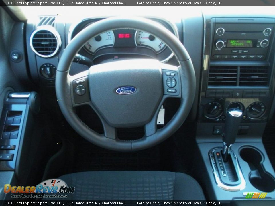 2010 Ford Explorer Sport Trac XLT Blue Flame Metallic / Charcoal Black Photo #7