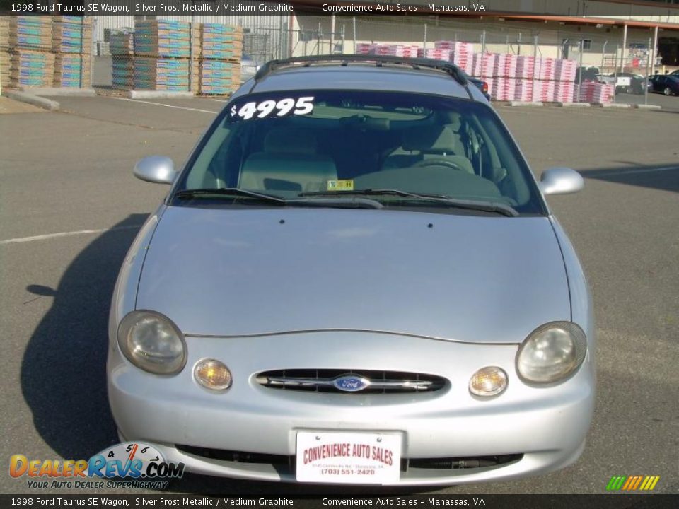 1998 Ford Taurus SE Wagon Silver Frost Metallic / Medium Graphite Photo #3