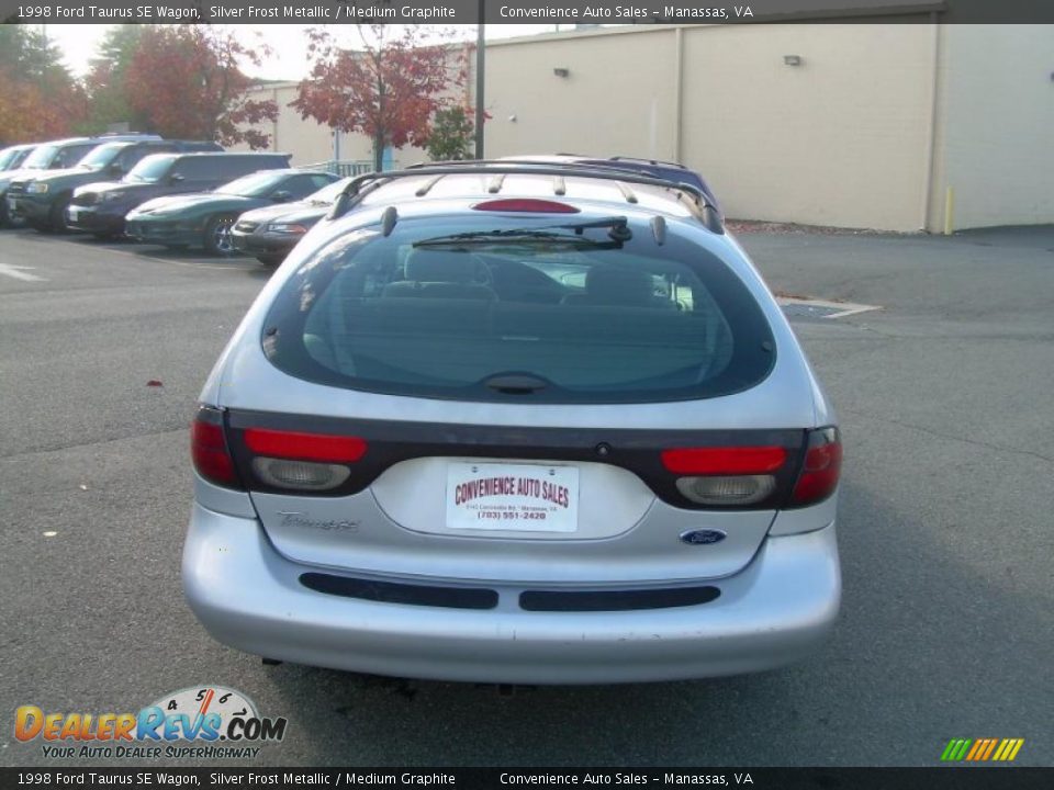 1998 Ford Taurus SE Wagon Silver Frost Metallic / Medium Graphite Photo #7