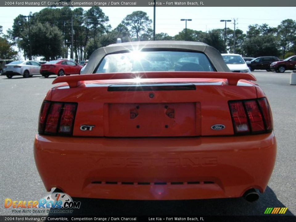 2004 Ford Mustang GT Convertible Competition Orange / Dark Charcoal Photo #4