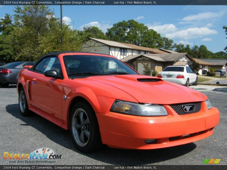 Competition Orange 2004 Ford Mustang GT Convertible Photo #7