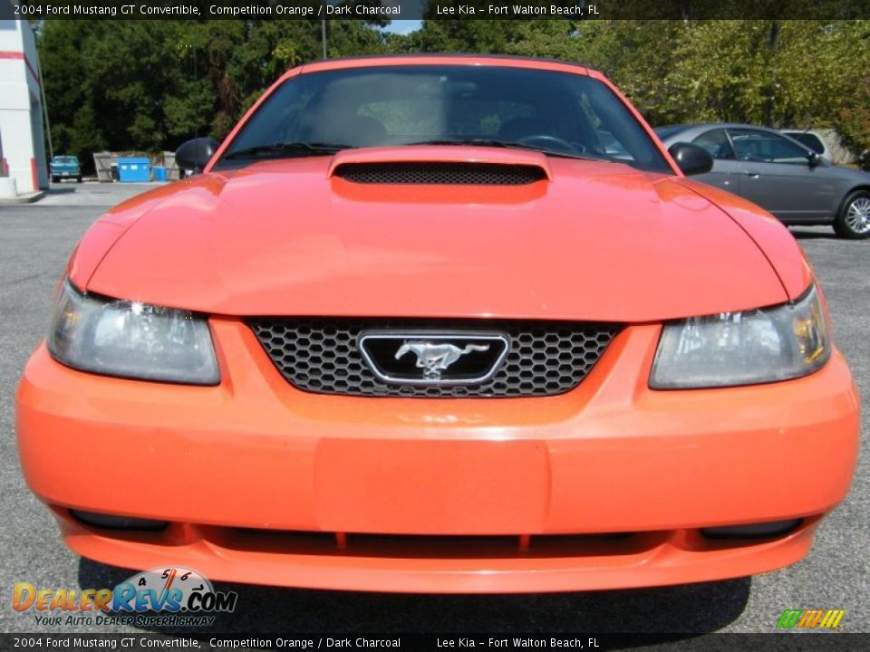 2004 Ford Mustang GT Convertible Competition Orange / Dark Charcoal Photo #8