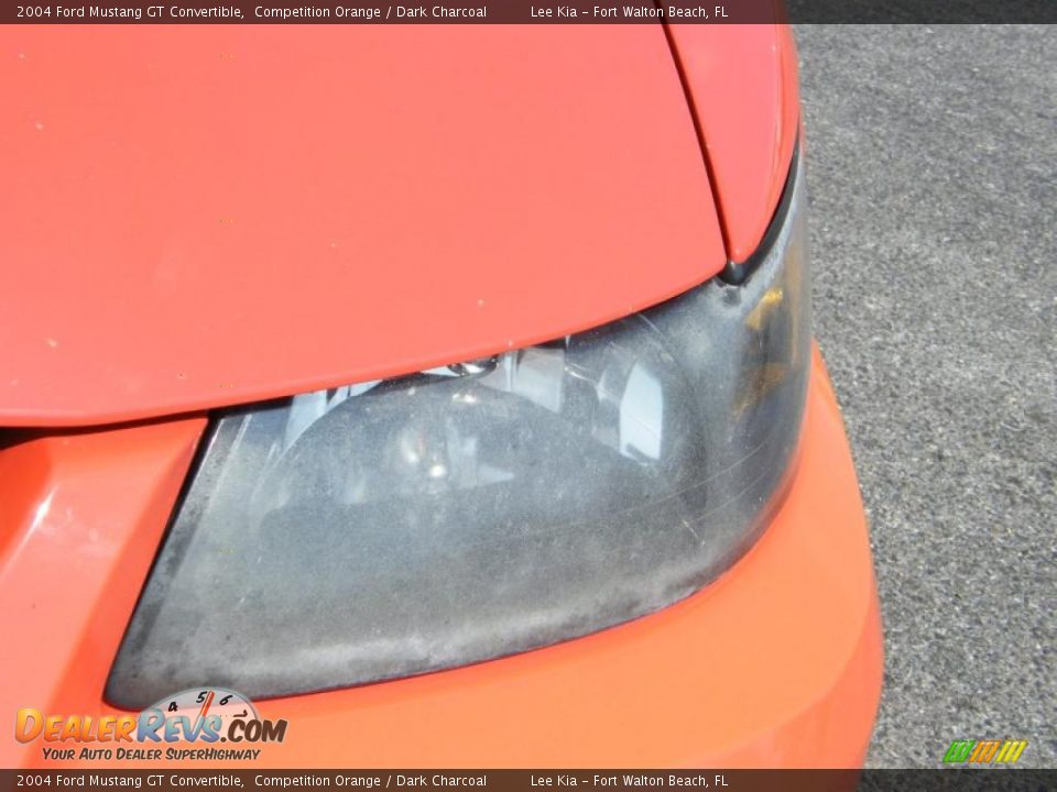 2004 Ford Mustang GT Convertible Competition Orange / Dark Charcoal Photo #9