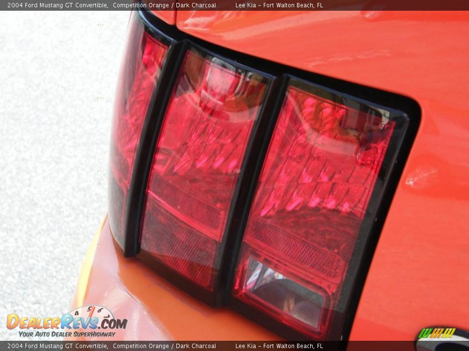 2004 Ford Mustang GT Convertible Competition Orange / Dark Charcoal Photo #10