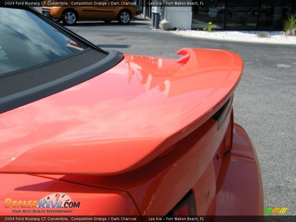 2004 Ford Mustang GT Convertible Competition Orange / Dark Charcoal Photo #11