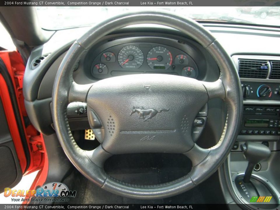 2004 Ford Mustang GT Convertible Steering Wheel Photo #18