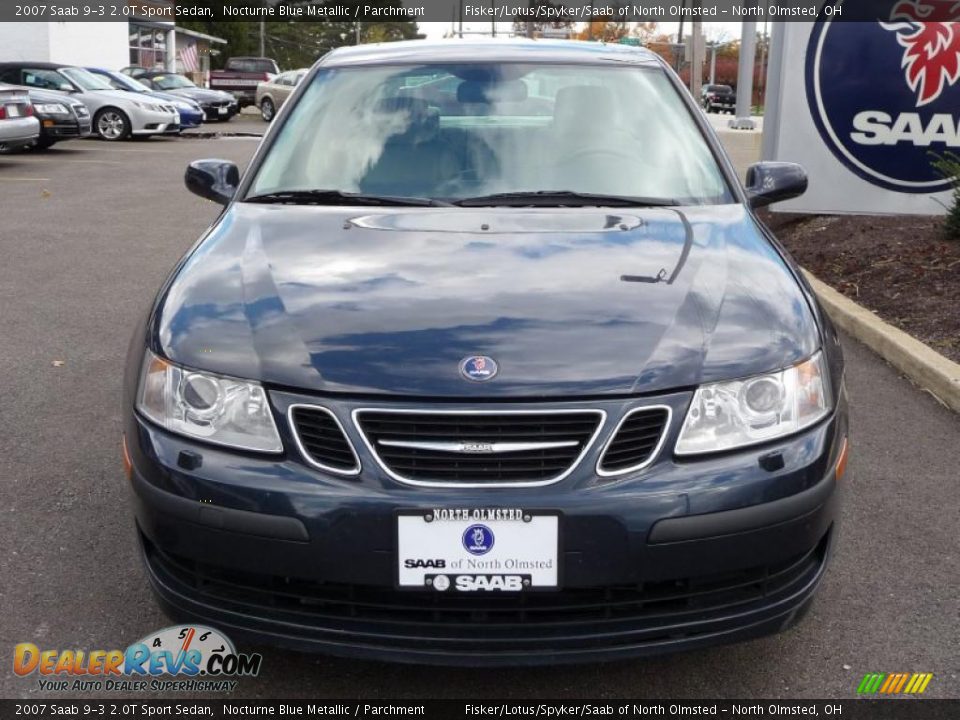 2007 Saab 9-3 2.0T Sport Sedan Nocturne Blue Metallic / Parchment Photo #2