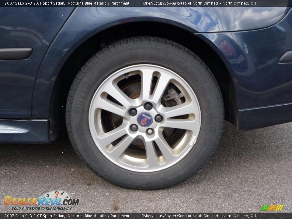 2007 Saab 9-3 2.0T Sport Sedan Nocturne Blue Metallic / Parchment Photo #14