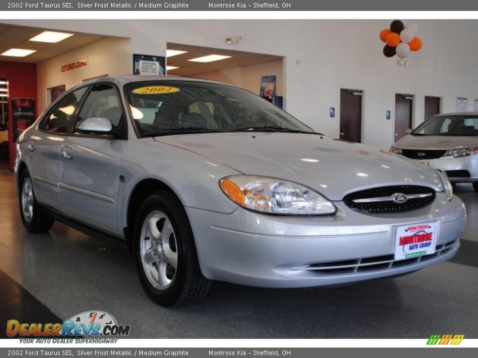 2002 Ford Taurus SES Silver Frost Metallic / Medium Graphite Photo #9