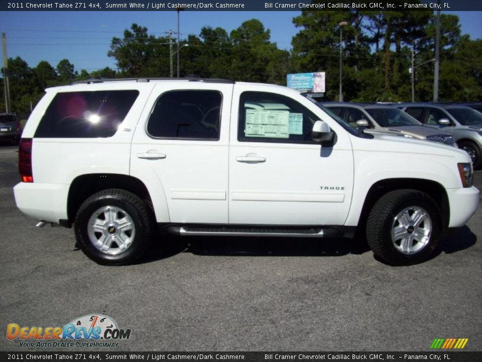 2011 Chevrolet Tahoe Z71 4x4 Summit White / Light Cashmere/Dark Cashmere Photo #1