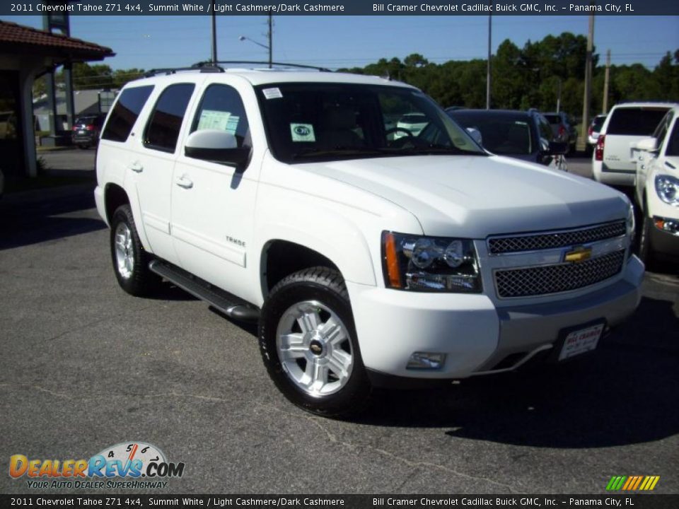 2011 Chevrolet Tahoe Z71 4x4 Summit White / Light Cashmere/Dark Cashmere Photo #11