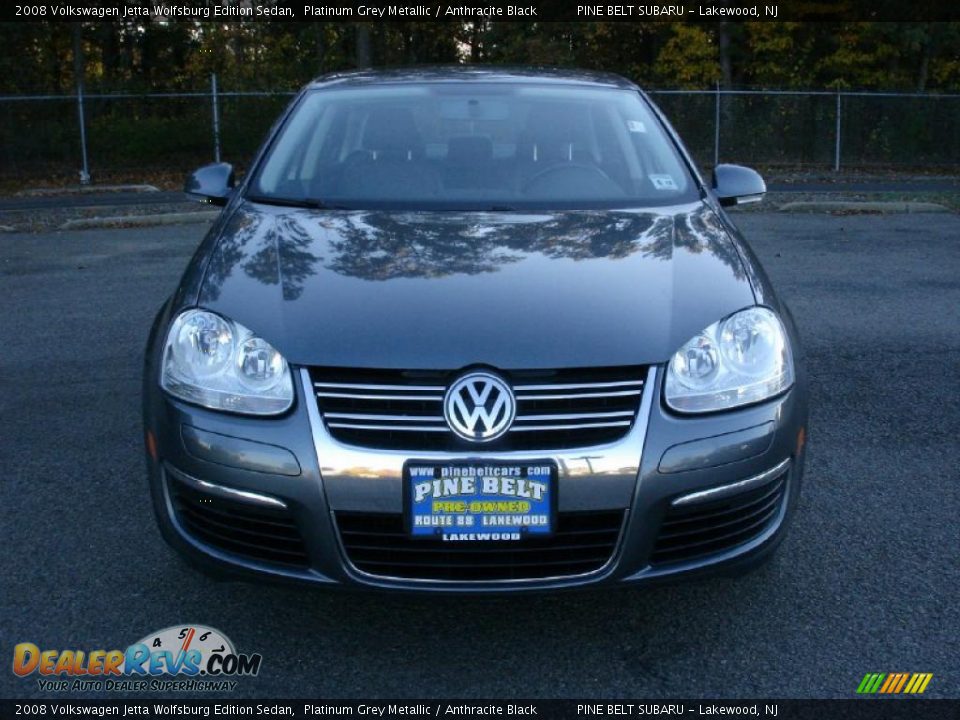 2008 Volkswagen Jetta Wolfsburg Edition Sedan Platinum Grey Metallic / Anthracite Black Photo #2