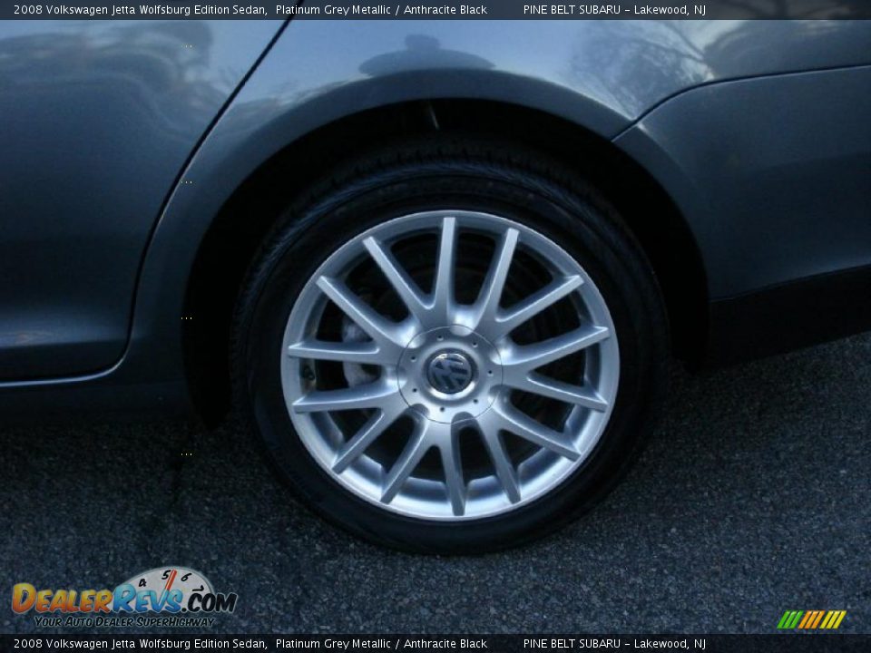 2008 Volkswagen Jetta Wolfsburg Edition Sedan Platinum Grey Metallic / Anthracite Black Photo #8