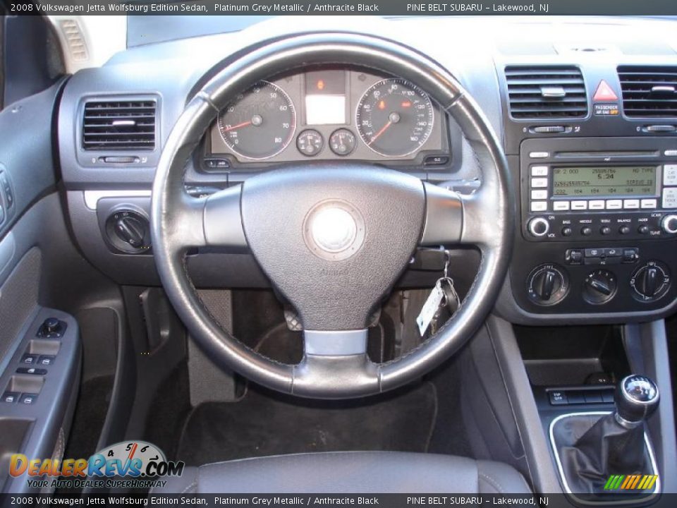 2008 Volkswagen Jetta Wolfsburg Edition Sedan Steering Wheel Photo #13