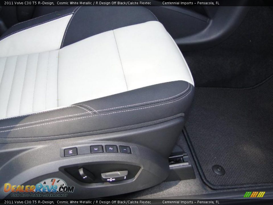 2011 Volvo C30 T5 R-Design Cosmic White Metallic / R Design Off Black/Calcite Flextec Photo #9