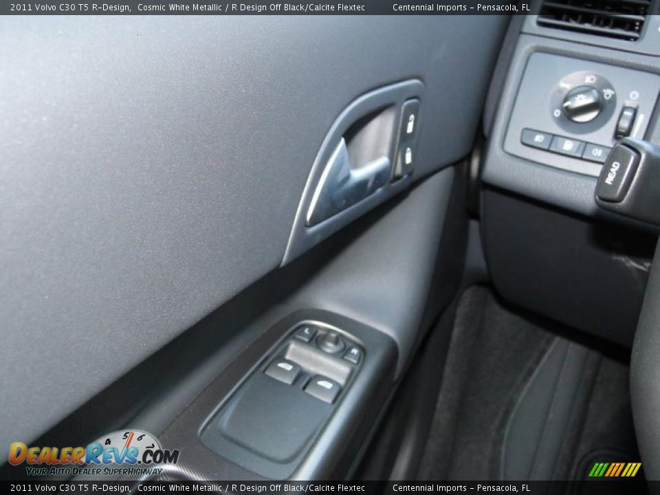 2011 Volvo C30 T5 R-Design Cosmic White Metallic / R Design Off Black/Calcite Flextec Photo #12