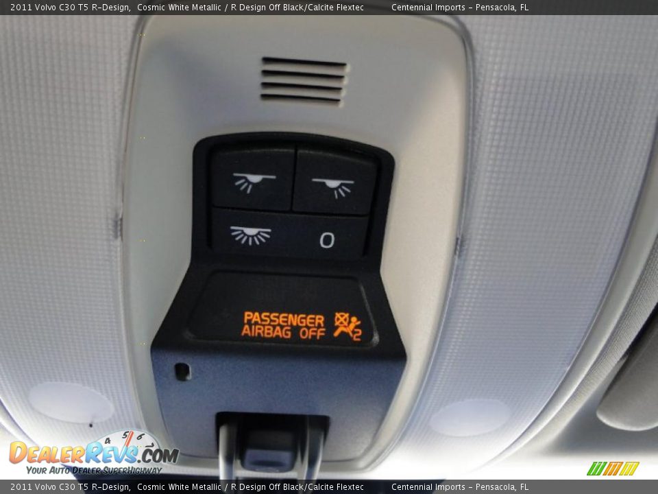 2011 Volvo C30 T5 R-Design Cosmic White Metallic / R Design Off Black/Calcite Flextec Photo #15