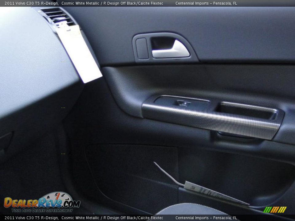 2011 Volvo C30 T5 R-Design Cosmic White Metallic / R Design Off Black/Calcite Flextec Photo #16