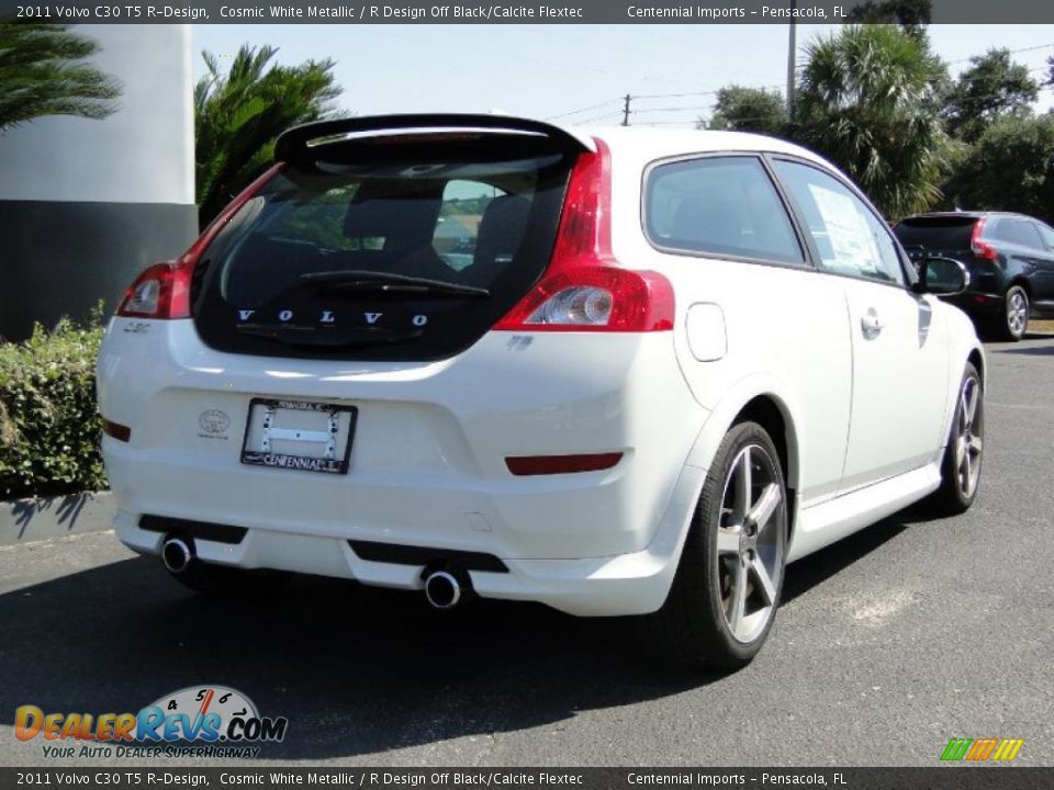 2011 Volvo C30 T5 R-Design Cosmic White Metallic / R Design Off Black/Calcite Flextec Photo #20