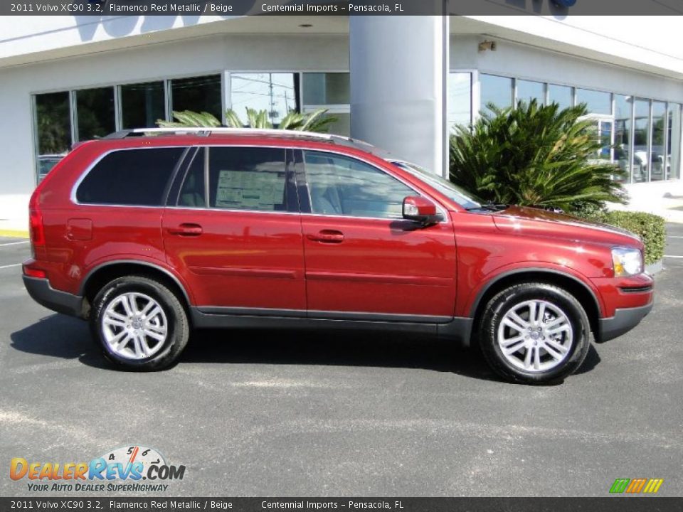 Flamenco Red Metallic 2011 Volvo XC90 3.2 Photo #4