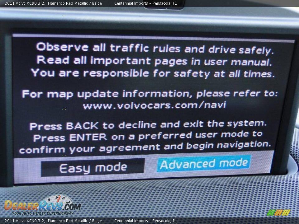 2011 Volvo XC90 3.2 Flamenco Red Metallic / Beige Photo #8