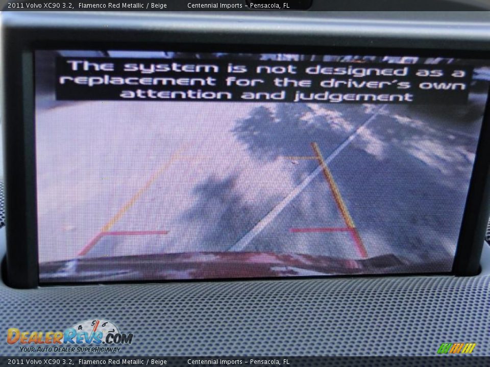 2011 Volvo XC90 3.2 Flamenco Red Metallic / Beige Photo #10