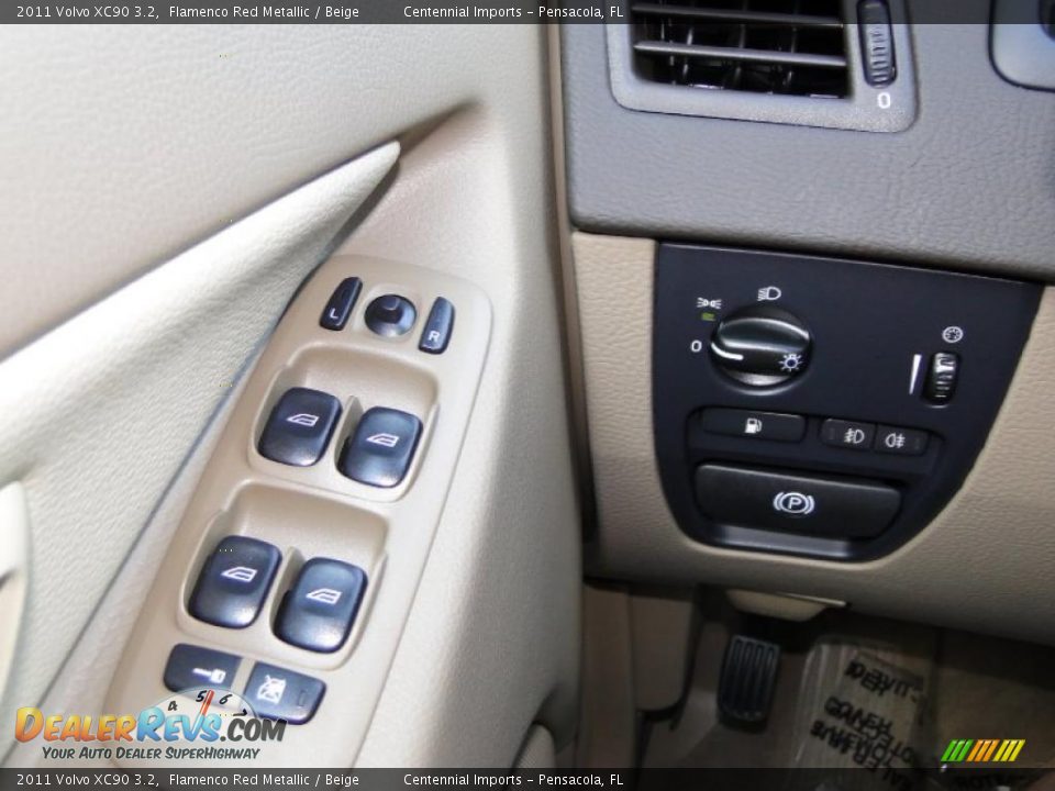 2011 Volvo XC90 3.2 Flamenco Red Metallic / Beige Photo #13