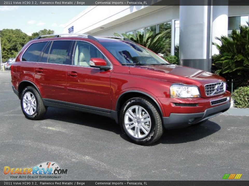 Flamenco Red Metallic 2011 Volvo XC90 3.2 Photo #28