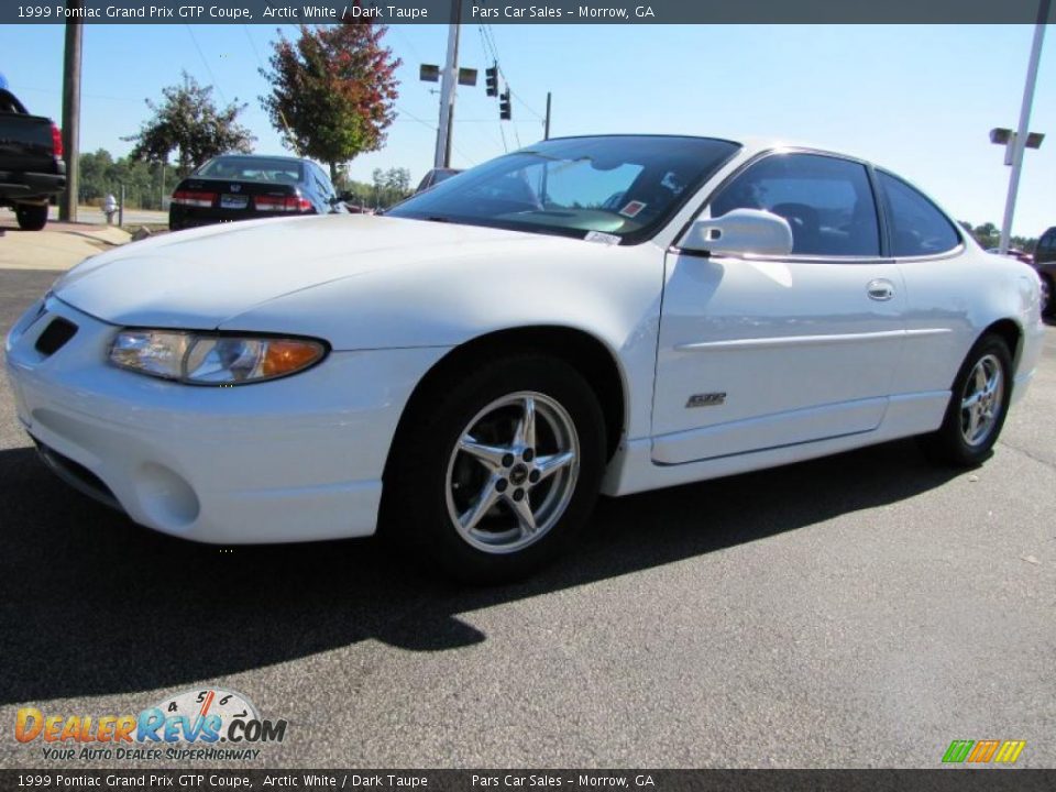 1999 Pontiac Grand Prix GTP Coupe Arctic White / Dark Taupe Photo #1