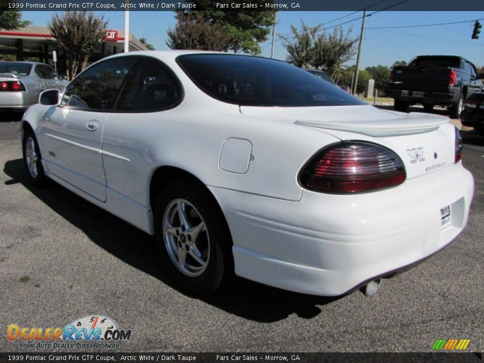 1999 Pontiac Grand Prix GTP Coupe Arctic White / Dark Taupe Photo #2