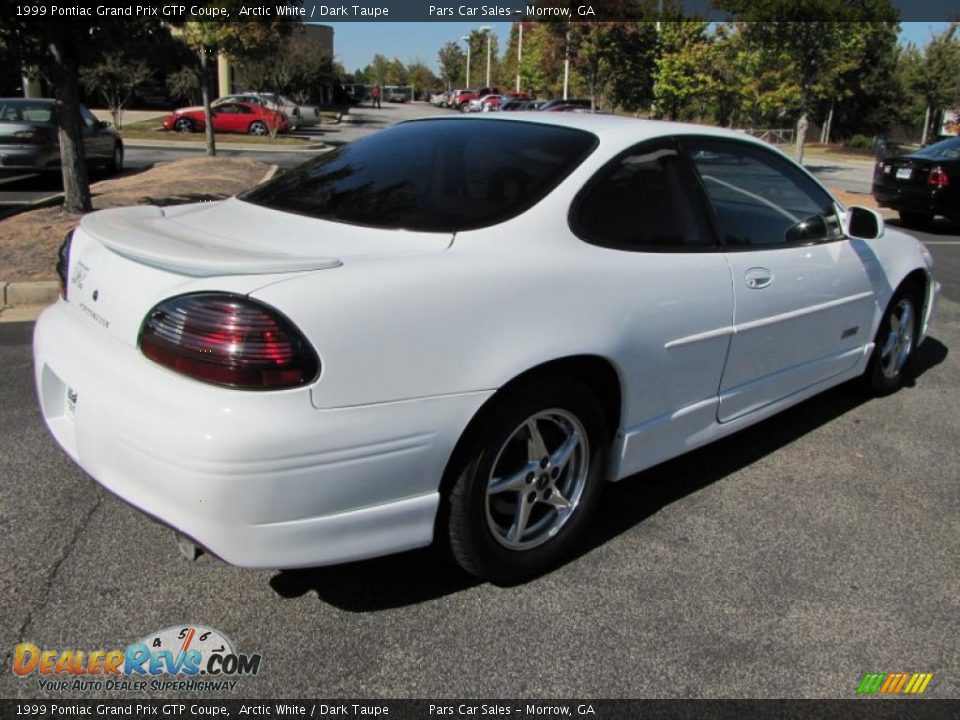 1999 Pontiac Grand Prix GTP Coupe Arctic White / Dark Taupe Photo #3