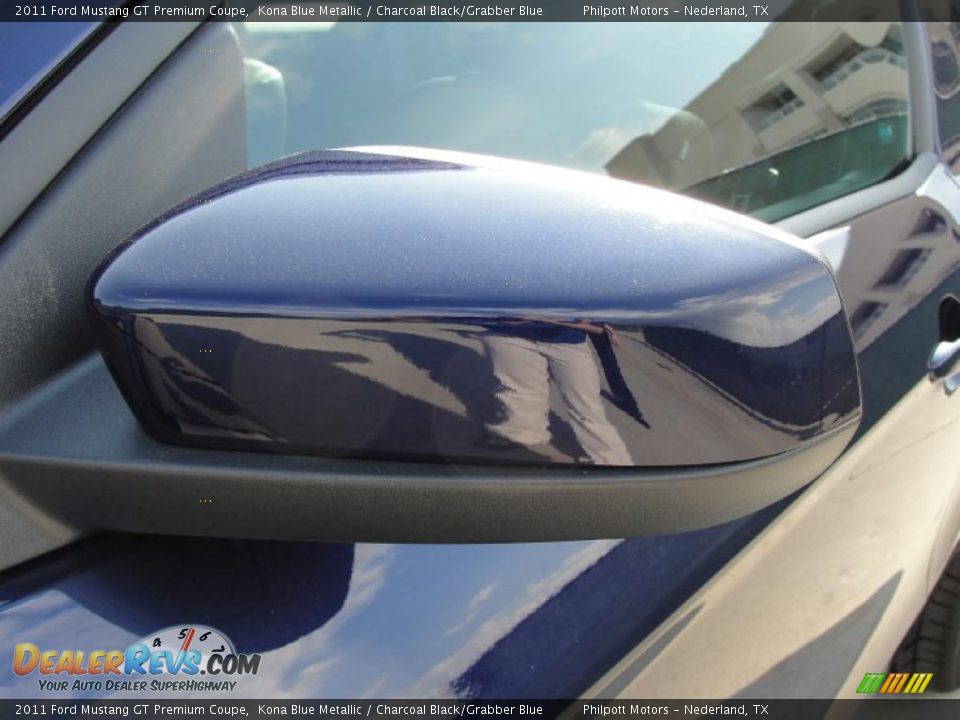 2011 Ford Mustang GT Premium Coupe Kona Blue Metallic / Charcoal Black/Grabber Blue Photo #12