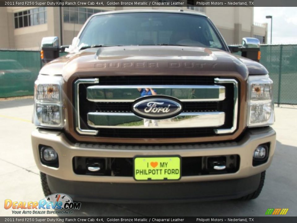 2011 Ford F250 Super Duty King Ranch Crew Cab 4x4 Golden Bronze Metallic / Chaparral Leather Photo #8