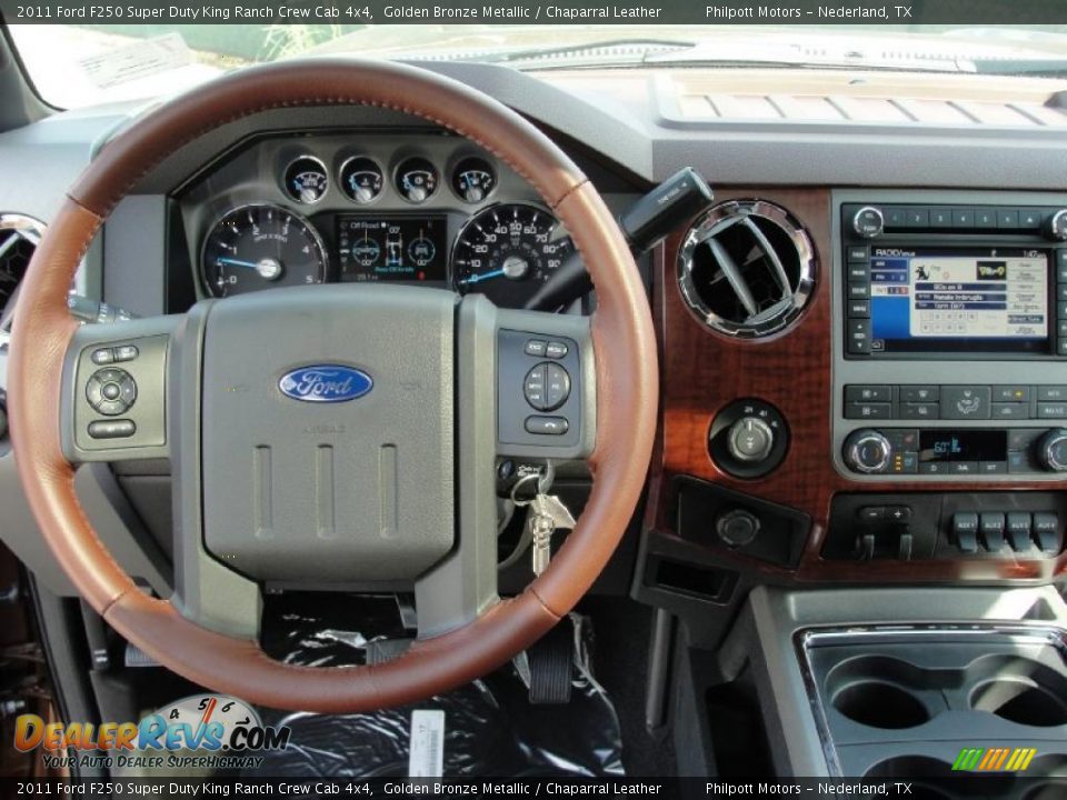 2011 Ford F250 Super Duty King Ranch Crew Cab 4x4 Golden Bronze Metallic / Chaparral Leather Photo #28