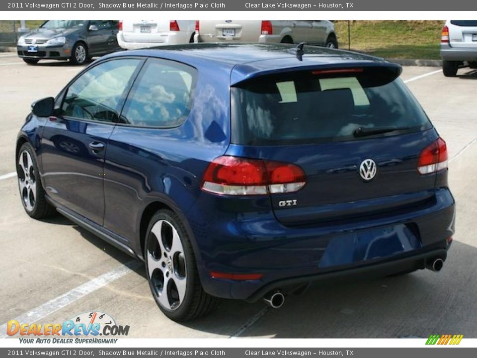 2011 Volkswagen GTI 2 Door Shadow Blue Metallic / Interlagos Plaid Cloth Photo #2
