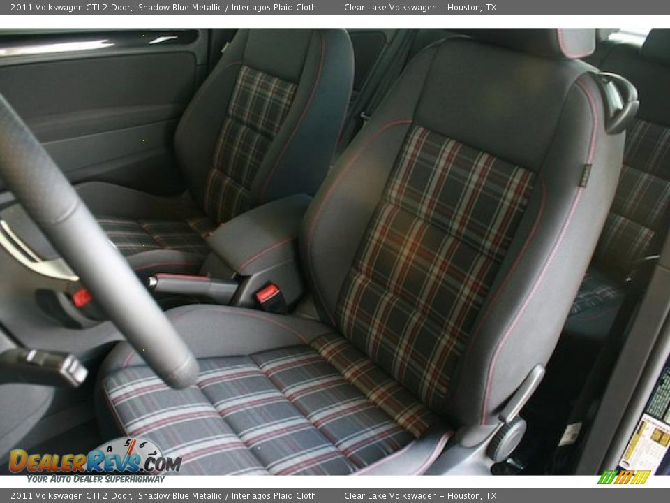 Interlagos Plaid Cloth Interior - 2011 Volkswagen GTI 2 Door Photo #15